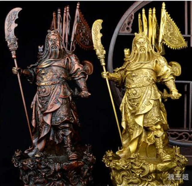 715 + латунь медь фэн-шуй защитный Guardian Kwan Кунг статуя Guan Yu предметы мебели | Дом и