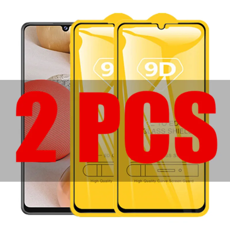 

2Pcs 9D Glass For Samsung Galaxy A42 Case Protective Glass on the for Samsung A42 5G A 42 GalaxyA42 6.6'' Screen Protector Film