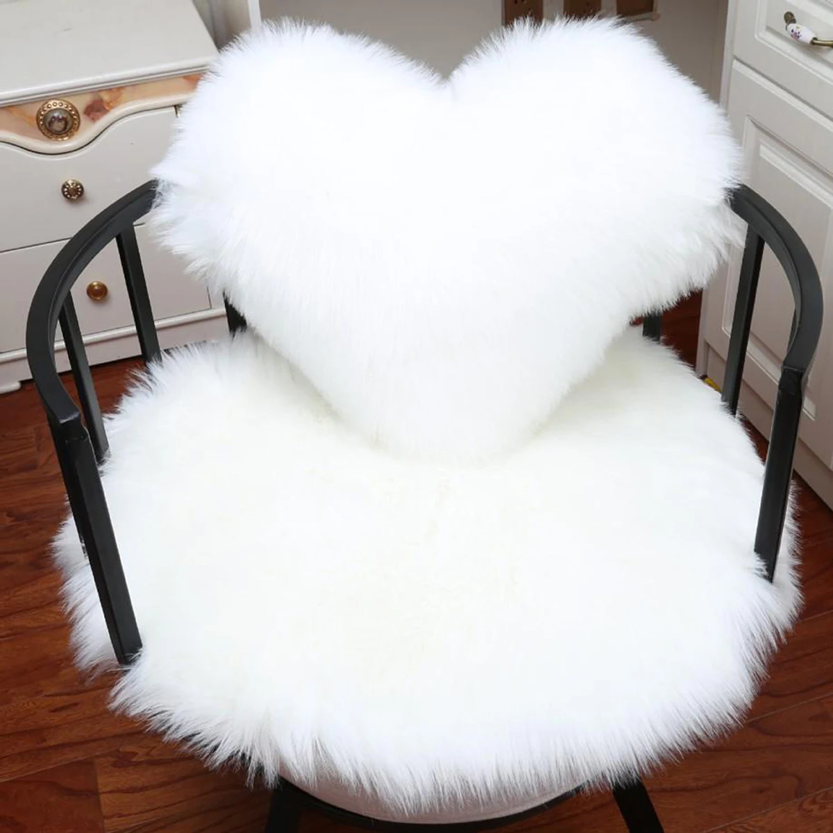 Новый мягкий пушистый ковер из искусственного меха Чехол для стула подушка