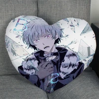 hot sale custom japanese anime bungo stray dogs heart shape pillow covers bedding comfortable cushionhigh quality pillow cases