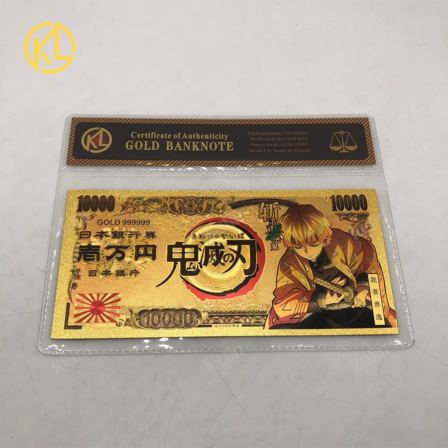 8 типов японского аниме рассеиватель демонов с пластиковым чехлом Золотой