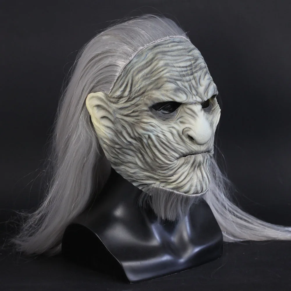 Игра престолов 8 белые ходунки Маска Косплей ночной король зомби латексные маски