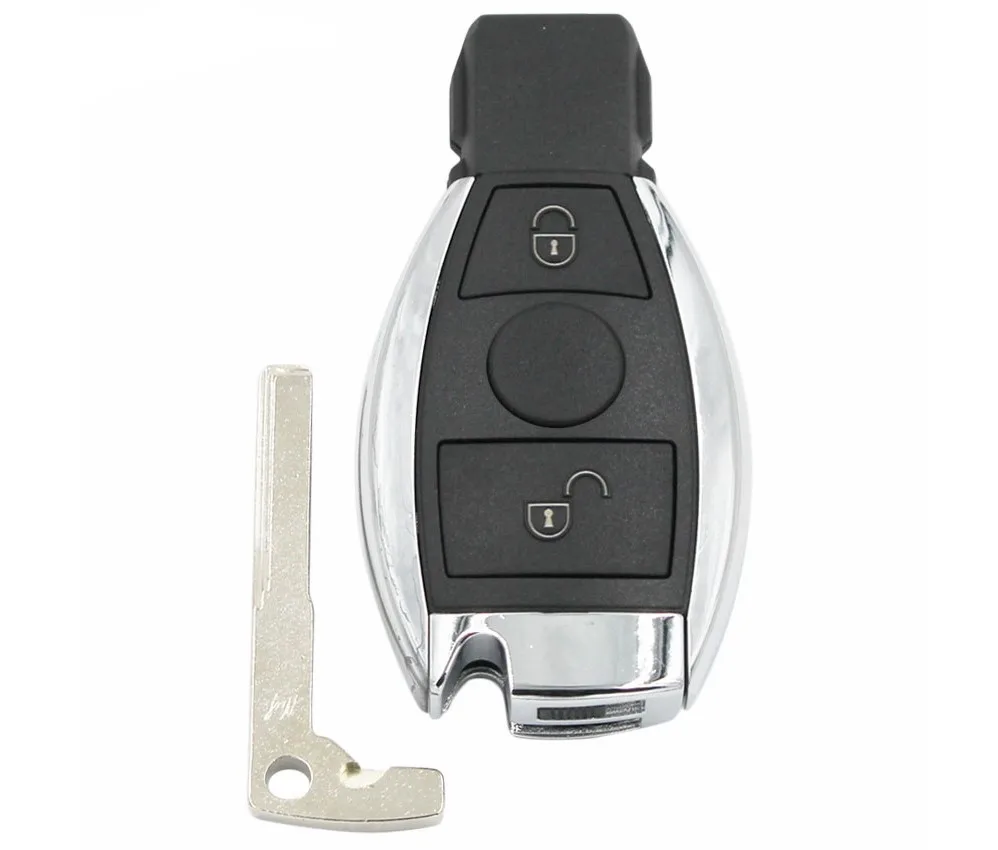 Умный дистанционный ключ без ключа с 2 кнопками брелок для Mercedes Benz После 2000 + NEC &amp