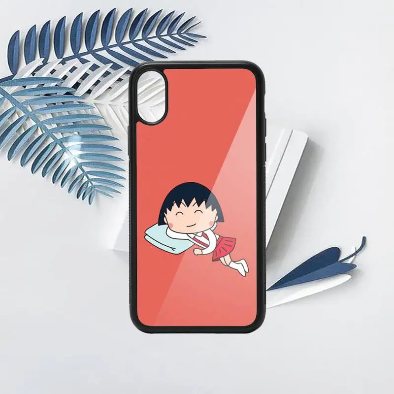 

Japan anime Chibi Maruko Phone Case PC for iPhone 11 12 pro XS MAX 8 7 6 6S Plus X 5S SE 2020 XR