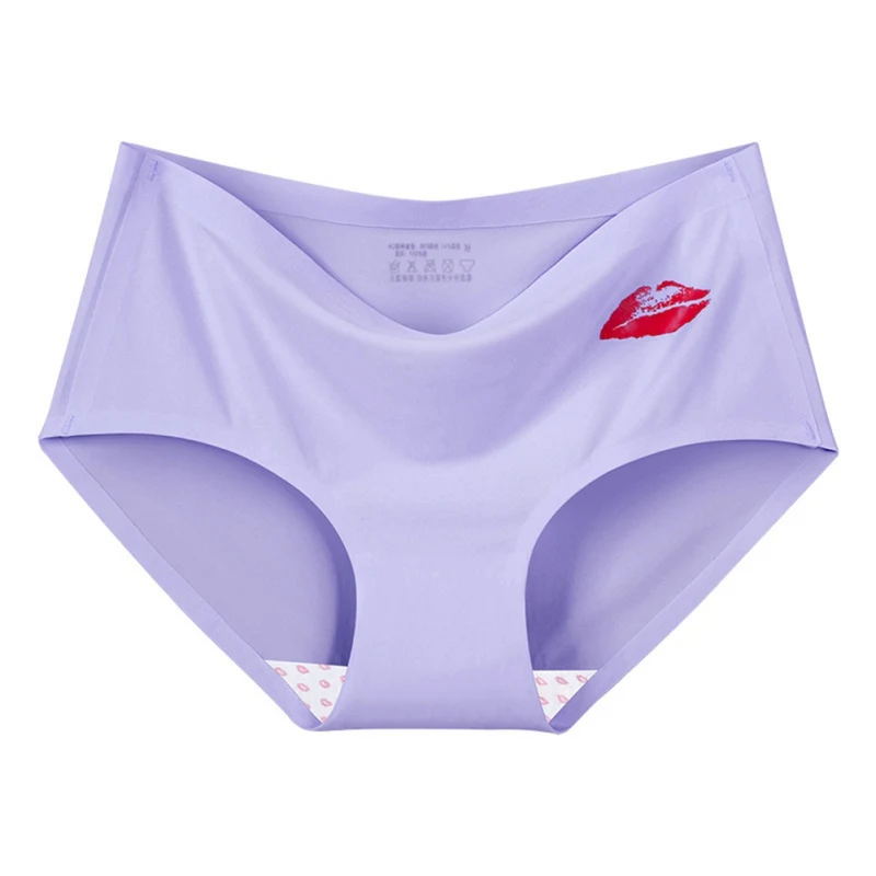 Женское Бесшовное нижнее белье сексуальные дышащие трусики из ледяного шелка с