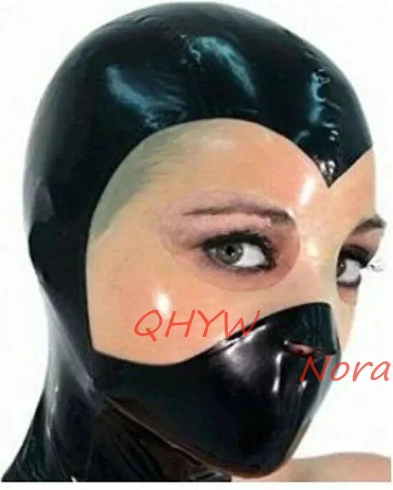 

Sexy Handmade Latex Face Mask for Female Exotic Latex Full Breath Hoods Mask Cekc Lingerie Uniform