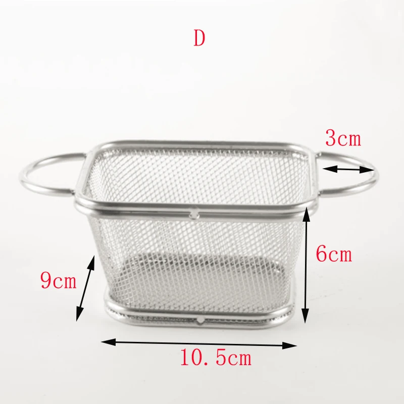 304 корзина шеф повара из нержавеющей стали для жарки картошки фри кухонный