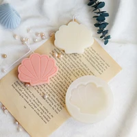 geometric scallop candle silicone mold aromatherapy gypsum handmade soap candle mold simple line scallop molds diy candles