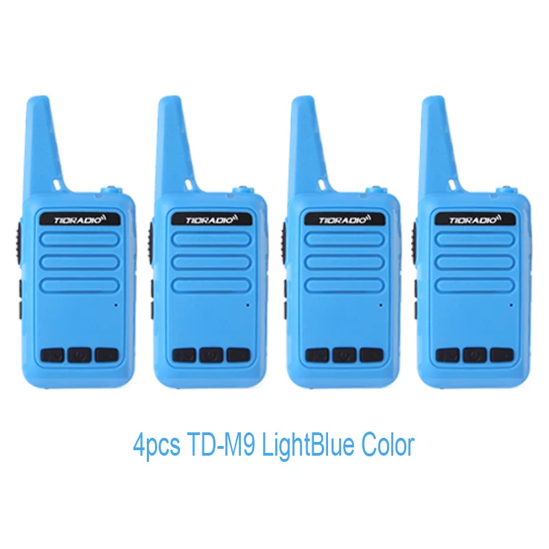 4XLight Blue 4 шт./лот мини-рация детская радиостанция рация для охотыTID TD-M9 двухсторонний радиоприемник рождественский подарок портативное радио hfwbz - Цвет: 4XLight Blue