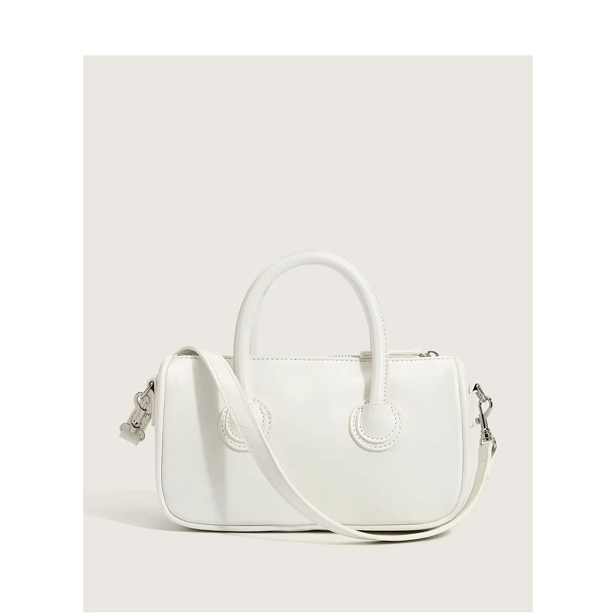 

2021 Designer Luxury Soft PU Leather Handbags Women Classic Shoulder Messenger Boston Bag for Ladies Girls Simple Top-handle Bag