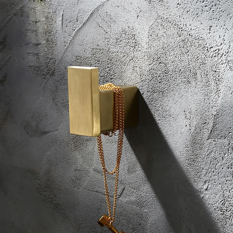 Senlesen набор золотых аксессуаров для ванной комнаты золотой латунный крючок