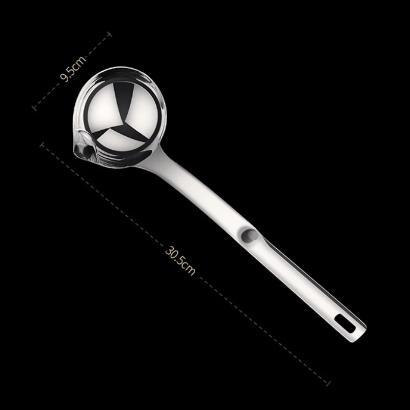 

Oil Filter Spoon Stainless Steel Grease Collector Soup Oil Separator Household Kitchen Utility Tool Reusable