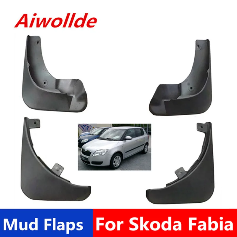 Автомобильные Брызговики для Skoda Fabia MK2 2007-2014 брызговики брызговик спереди и сзади