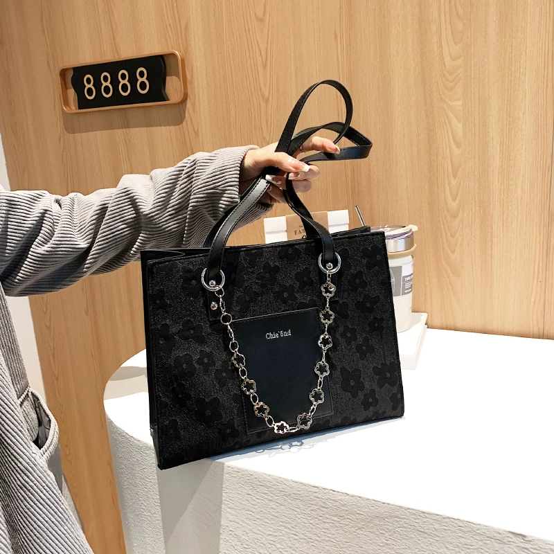 

Ladies Quality Leather Letter Shoulder Bags for Women 2022 Luxury Handbags Women Bags Designer Fashion Large Capacity Tote Bag