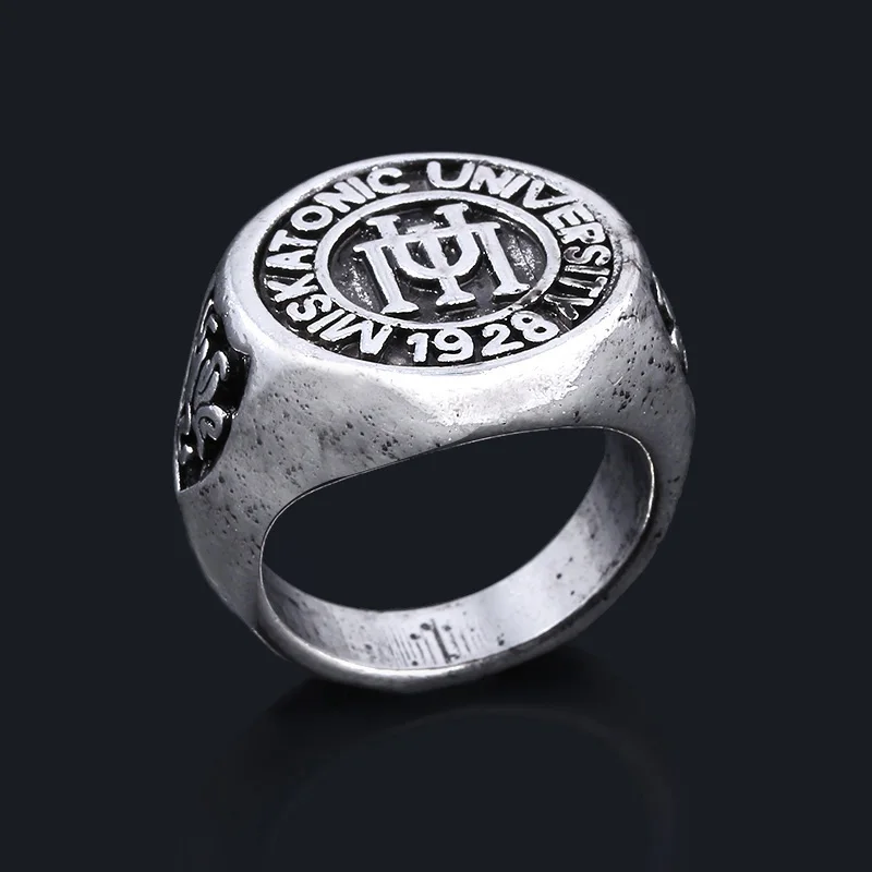 Мужское кольцо MIDY Vintage Cthulhu H.P. Значок Lovecraft в стиле ретро Miskatonic University Class для мужчин