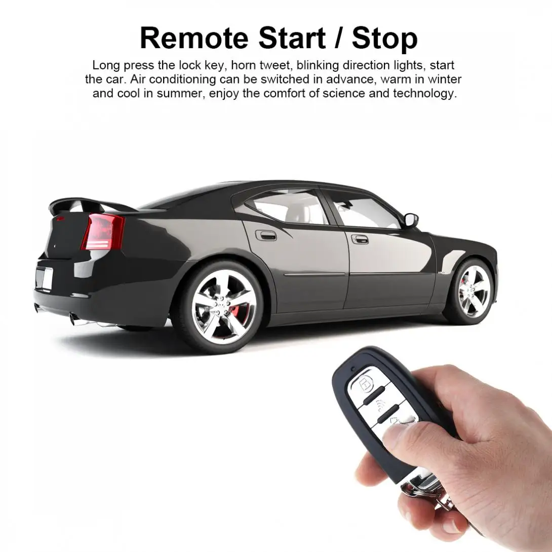 Система PKE Black Car Smart Alarm Remote Initiating System Start Stop Engine with Auto Central Lock and Keyless Entry on переводится как "Система PKE Black Car Smart Alarm Remote Initiating System Start Stop Engine с автоматической центральной блокир