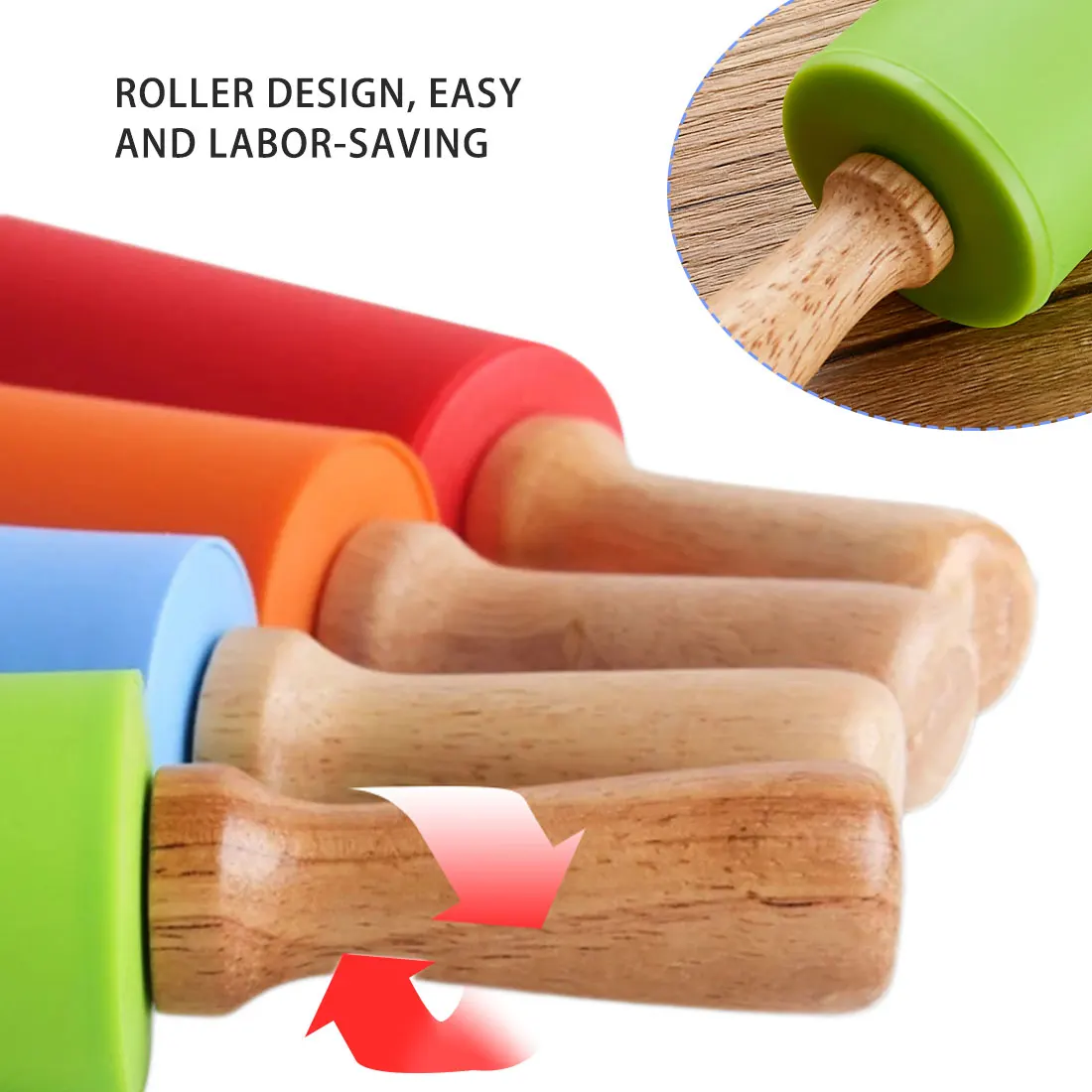 

silicone Non-Stick Thickening baking mat Pastry Rolling kneading pad Kitchen Gadgets Crepes Pizza Dough cooking Tools