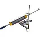 Маленькая точилка для ножей, система заточки с фиксированным углом, фотолампа с 4 точильными камнями, уличный инструмент для шлифовки