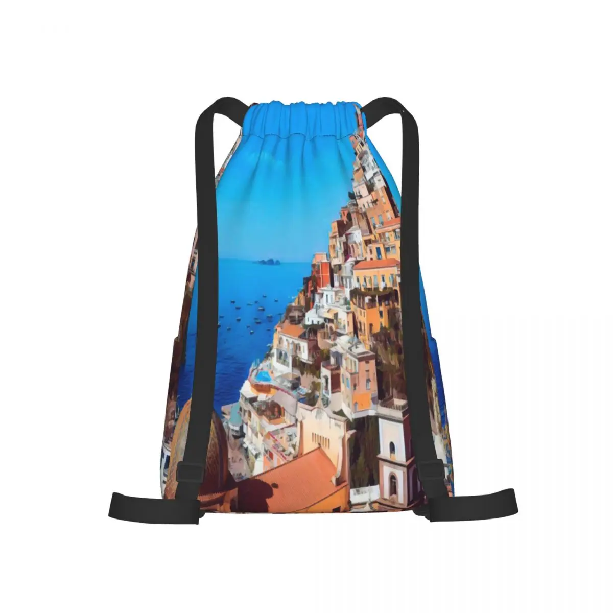 

The new backpack three-dimensional beam mouth backpack school bag shopping to work travel yoga running backpack