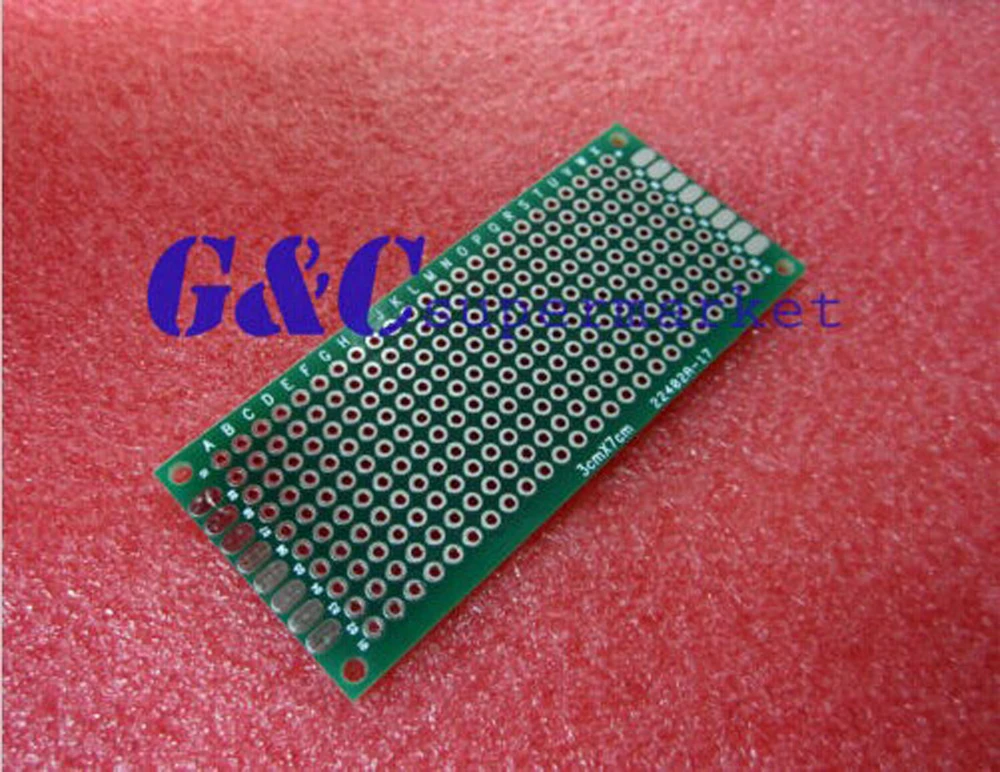 5 шт. двухсторонний Прототип PCB Луженая универсальная плата 3*7 см Сделай Сам