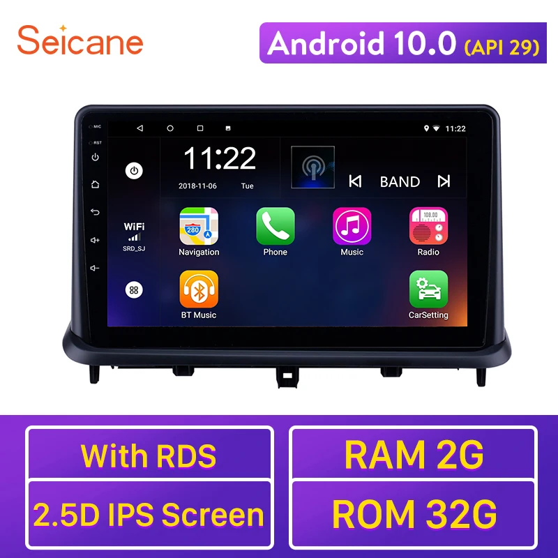 Автомагнитола Seicane Android 10 0 2 + 32 ГБ IPS 2.5D GPS для Changan Alsvin V7 2015|Автомагнитолы| |