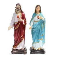 jesus christ virgin mary resin desk top table catholic saint statue blessed saint virgin mary statue figurine jesus christ hug