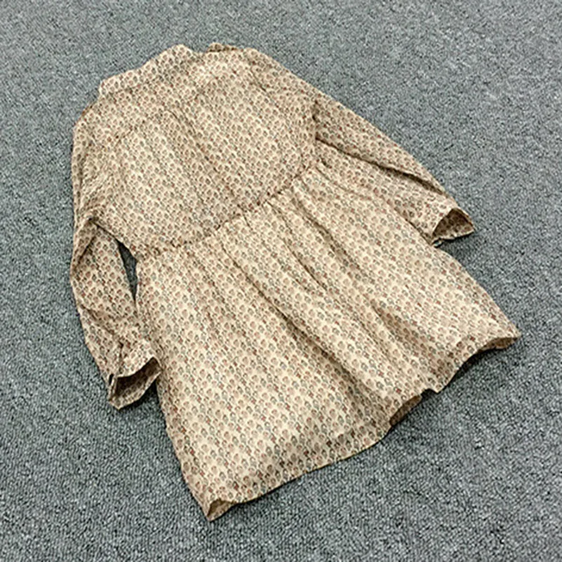 От 2 до 7 лет 2018 летнее платье для девочек детское с длинными рукавами шифоновое