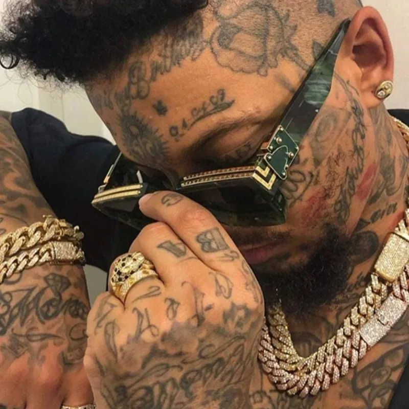 Повседневные модные сиамские УФ солнцезащитные очки Новые мужские и женские