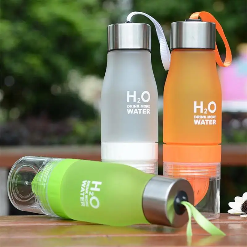 Бутылка для воды 650 мл пластиковая бутылка фруктовых напитков Спортивная занятий