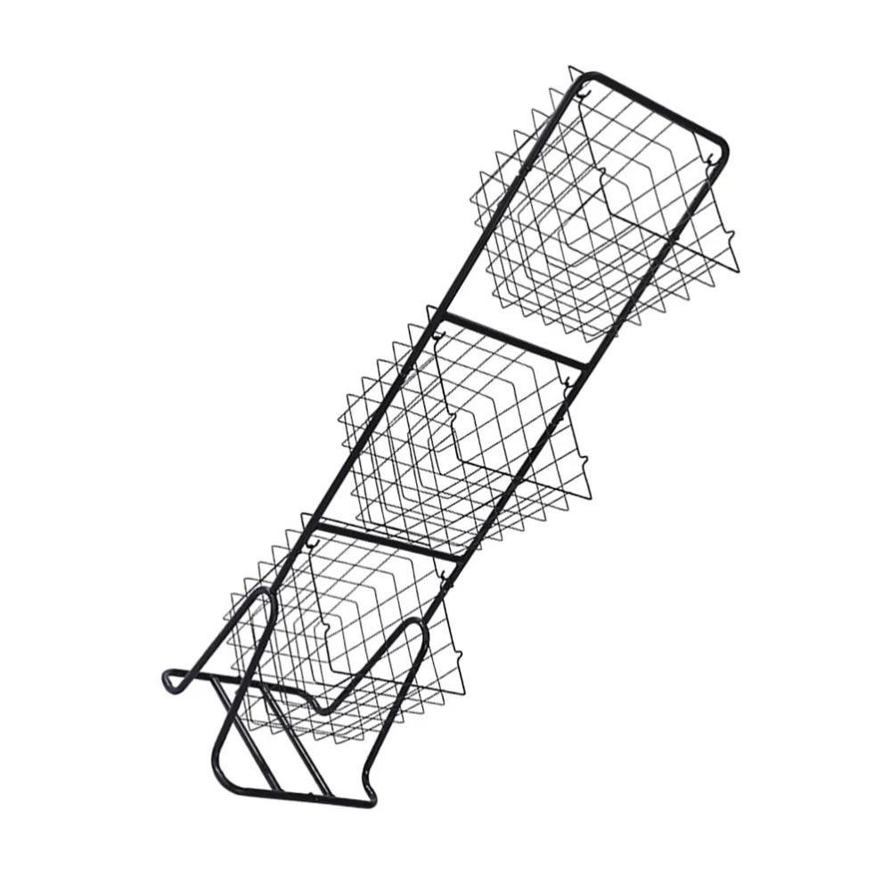 

3-Layer Storage Shelf Durable Storage Rack Storage Basket Iron Art Stand