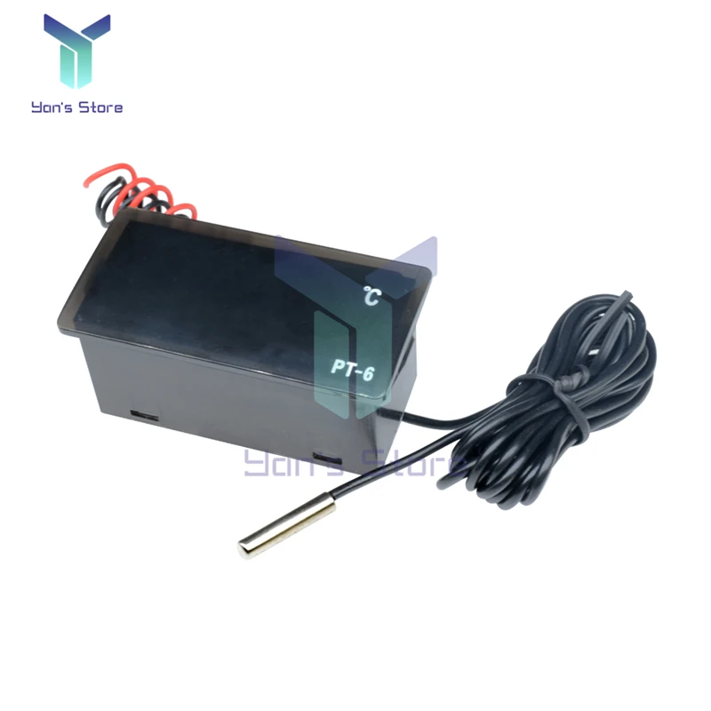 Цифровой автомобильный термометр 220 В 12 постоянного тока измеритель температуры