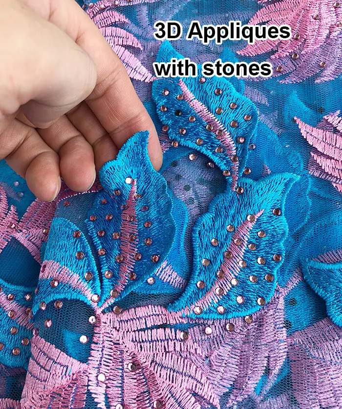 Очень мягкая классическая французская сетчатая кружевная африканская тюль