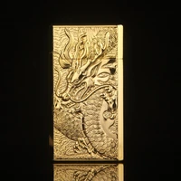 chinese dragon embossed steel tone rang sound boutique windproof cool lighter smoking accessories for weed best gift for men