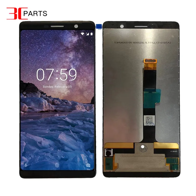 Дисплей для Nokia 7 Plus lcd TA 1062 ЖК дисплей сенсорный экран стеклянная панель