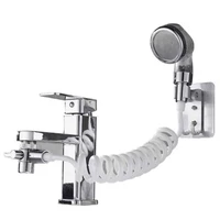 Bathroom Faucet External Shower Handheld Sprayer Sprinkler Base Hose Valve Set For Hand Basin Sink Shower Faucet