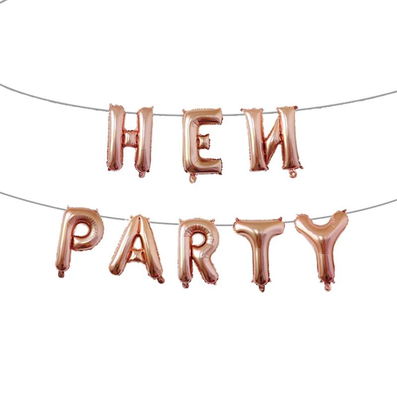 16-дюймовый женский мальчишвечерние вечеринка курица алюминиевая пленка буквы