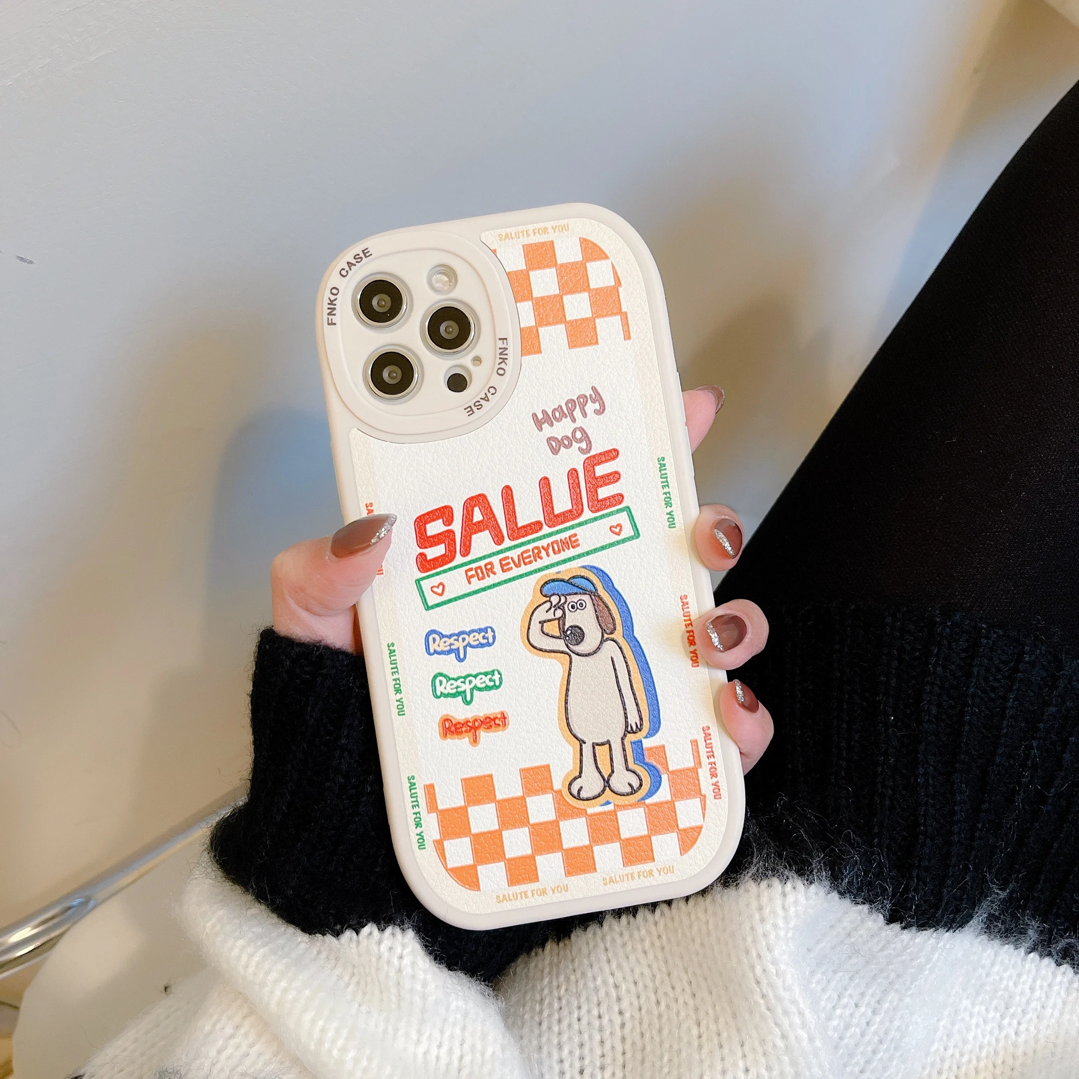 

Korea Cute Cartoon Animal Dog Anime Soft Phone Case For iPhone 11 12 13 Pro Max Mini Xs X Xr 7 8 Plus New Year Gift Case