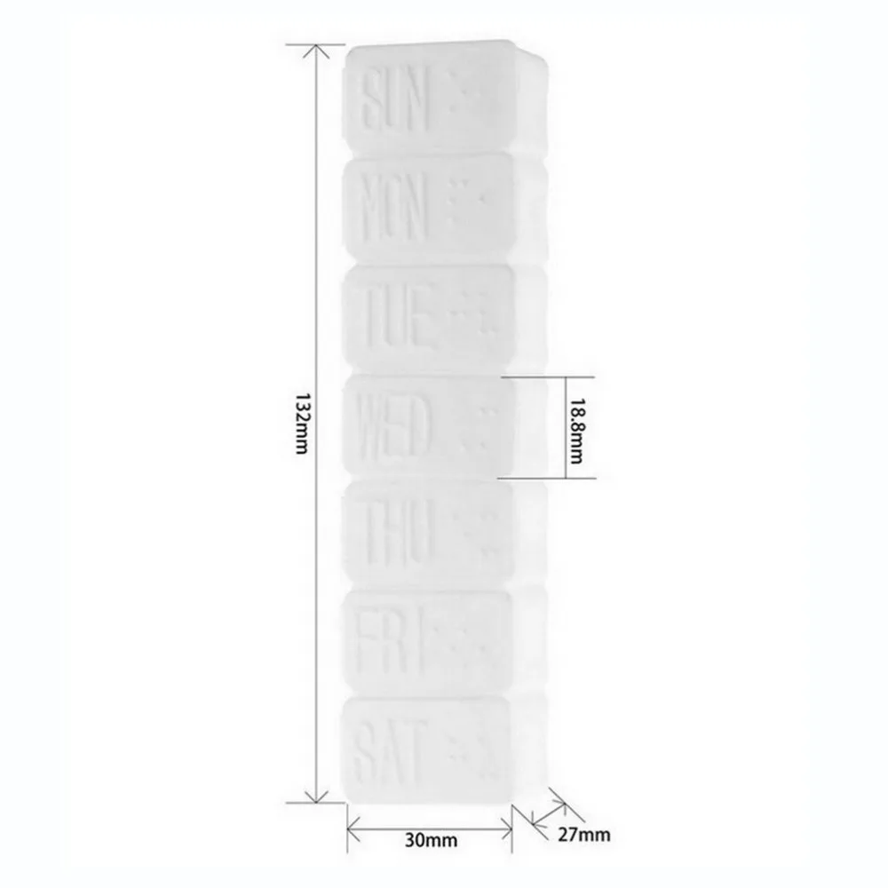 7 дней коробка для таблеток пластиковая Медицина Чехол хранение таблетки Organiz