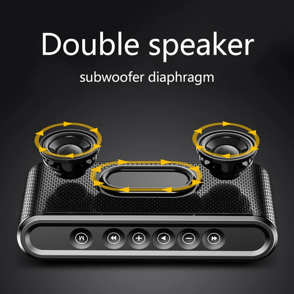 Bluetooth Динамик Сенсорный сабвуфер тяжелый бас квадратная коробка стерео мини 3000