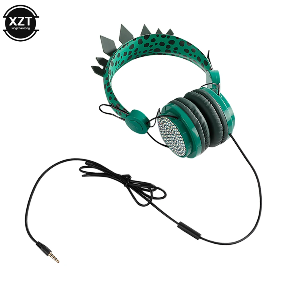 Динозавр проводные наушники С микрофоном мальчик сын музыкальные стерео