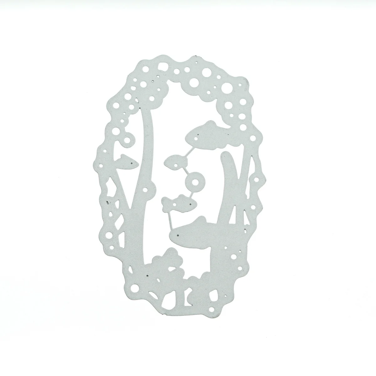 Подводный Коралл Рыба пузырь Узор Крышка карты металлическая резка штампы