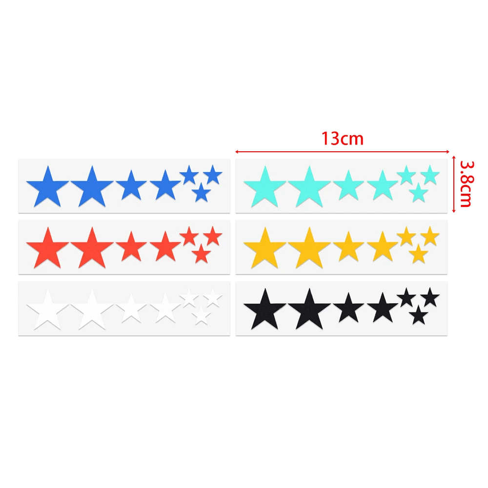 

2 Sheets Mountain Bike Reflective Stickers Frame Wheel Rim Sticker Fluorescent Stars Bicycle Reflector Decal Accessories