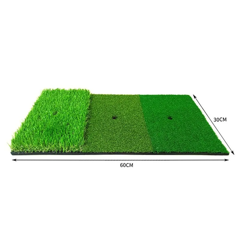 

Golf Training Aids Practice Mat Artificial Lawn Grass Training Outdoor Pad Durable Mat Hitting Rubber Backyard 30*60cm Golf G8J1