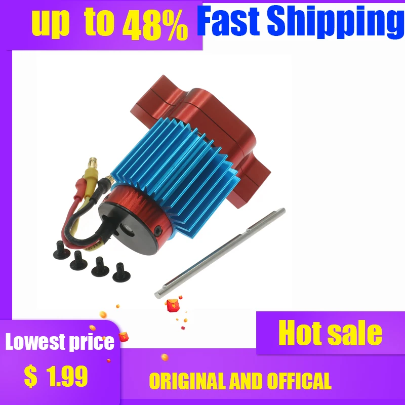 Бесщеточный мотор 380 с корпусом коробки передач из сплава со стальными шестернями для Wpl Henglong B14 B16 B24 B36 Урал Q60 Q61 Q62 Q63 Q64