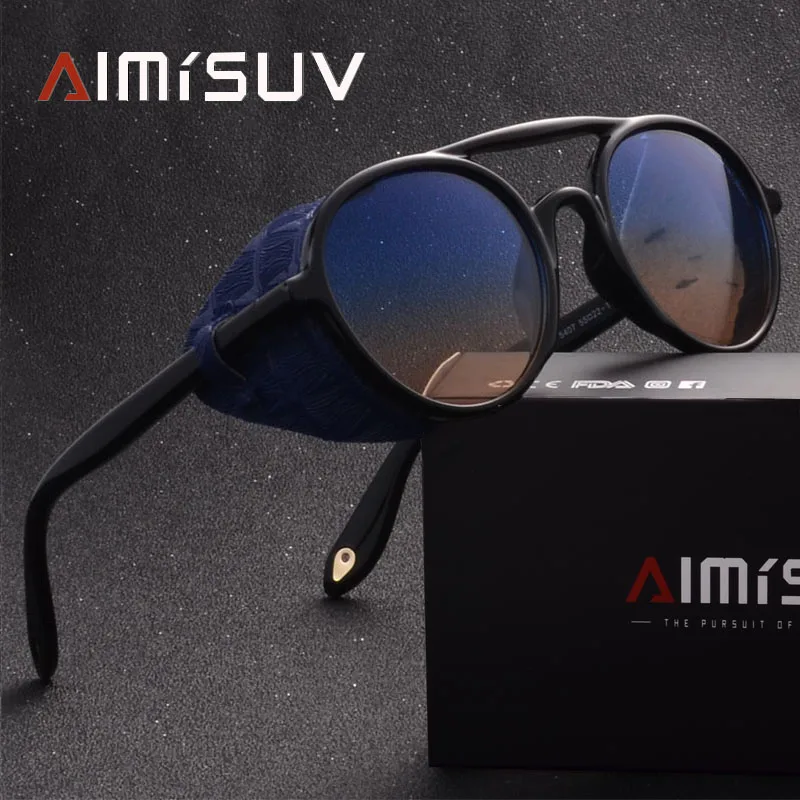 Модные солнцезащитные очки AIMISUV в стиле стимпанк женские брендовые дизайнерские