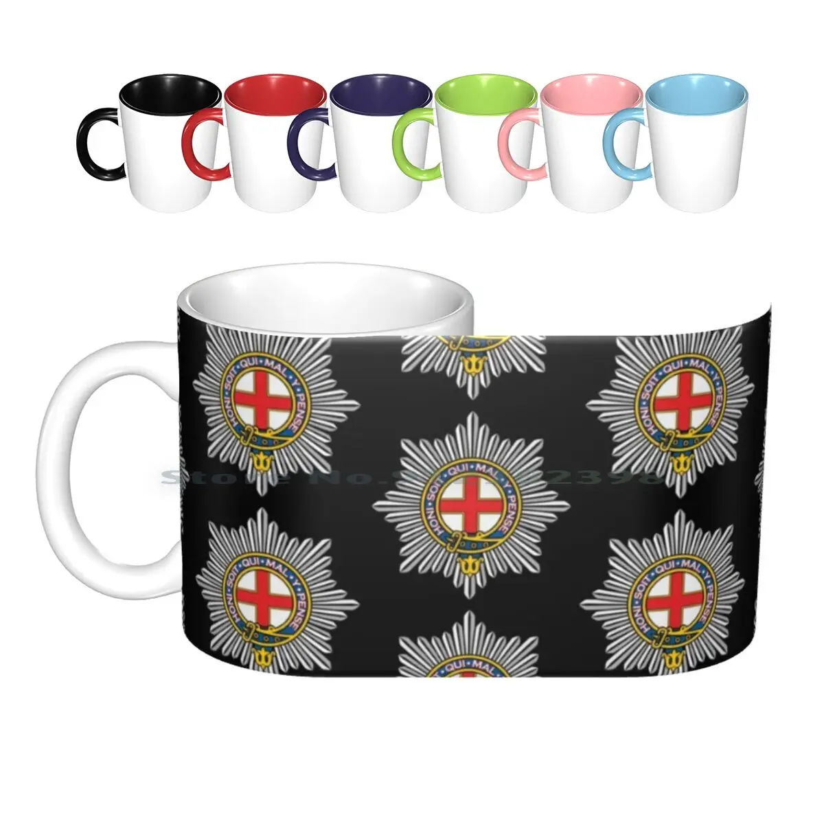 

Керамические кружки Coldstream Guard, кофейные чашки, Кружка для молока и чая, Королевский полк защиты Coldstream, Великобритания, британский