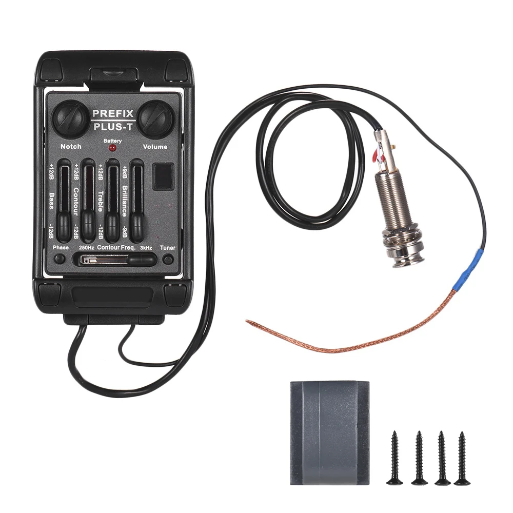 Гитарная Акустическая гитара пьезо пикап Preamp EQ с функцией настройки