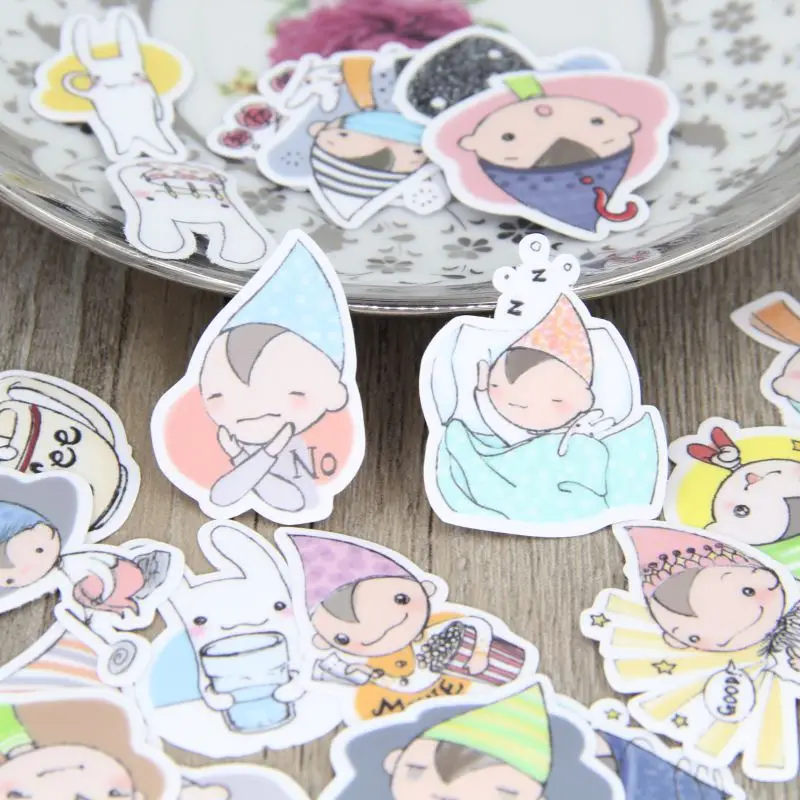 

40pcs Creative Cute Self-made Baby stickers/Scrapbooking Stickers /Decorative Sticker /DIY Craft Photo Albums