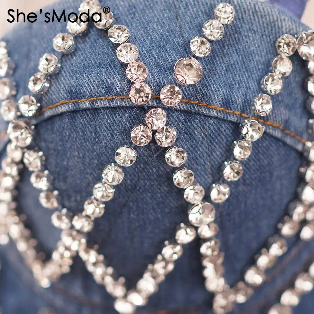 Джинсы She'sModa женские бюстье с бриллиантами бюстгальтер укороченный топ для