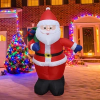 4 ft christmas inflatable snowman with color rotating led lights outdoor decoration holiday blow up decor for indoor outdoor toy
